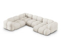 Coltar panoramic stanga 5 locuri, Loretto, Cosmopolitan Design, 345x250x68 cm, tesatura structurata, bej