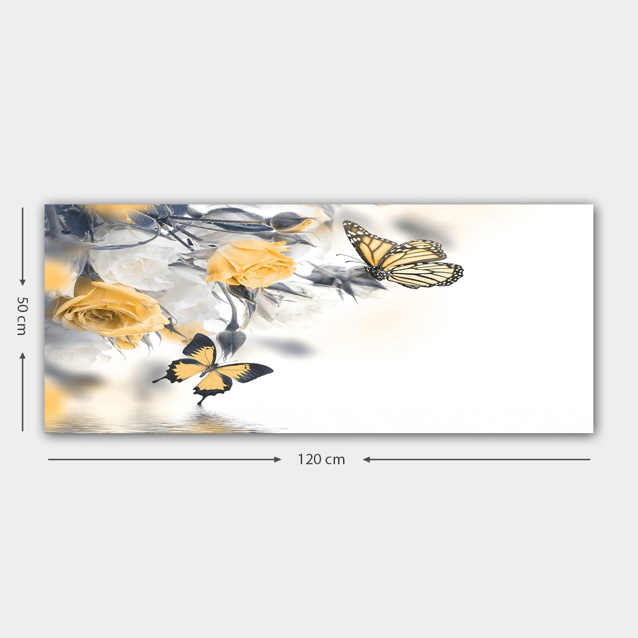 Tablou decorativ, YTY457121_50120, Cadru: 100% LEMN (grosime: 3 cm), Multicolor - view 3