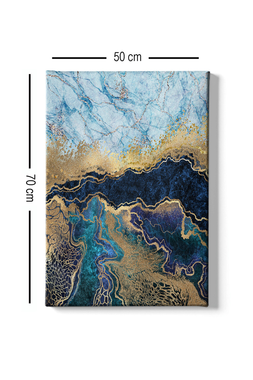 Tablou decorativ, Kanvas Tablo (50 x 70), Cadru: 100% LEMN (grosime: 3 cm), Multicolor - view 3