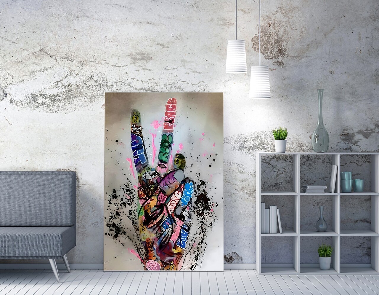 Tablou decorativ WY350 (50 x 70) Canvas imprimat Multicolor