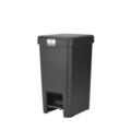 Cos de gunoi cu pedala, Brabantia, StepUp, 16 L, 29.6x22.3x41.1 cm, polipropilena, gri inchis