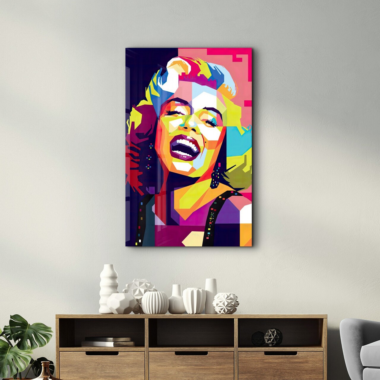 Tablou decorativ, OGLS-9032, Dimensiune: 35 x 55 cm, Multicolor - view 3
