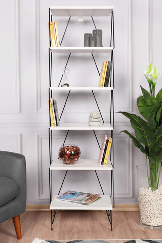 Corp biblioteca, kalune design, balaban, 48x165x31 cm, alb