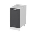 Dulap pentru bucatarie, Hanah Home, Minar, 40x87x58 cm, Alb / Antracit
