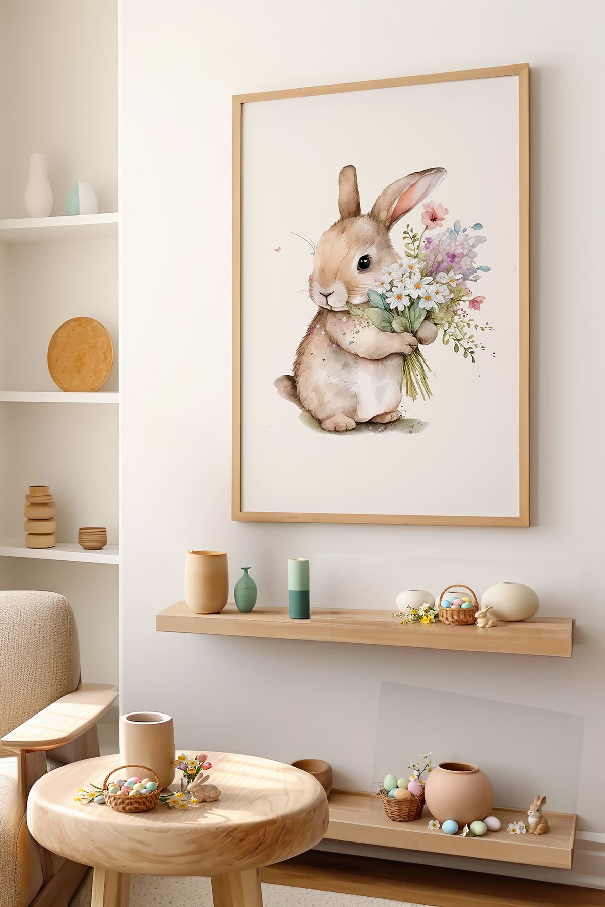 Tablou decorativ, Arteastermodel28-5070, MDF, Multicolor