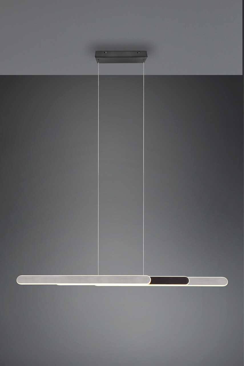 Lustra Helios, TRIO, 130x150 cm, 48W, 1x SMD, metal, argintiu lucios