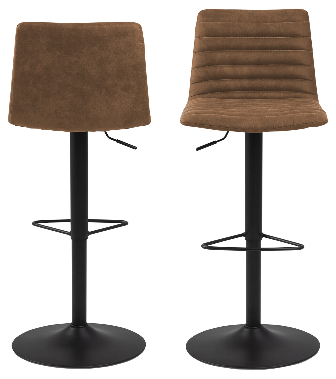 Scaun de bar Kimmy, Actona, 50x46x110.5 cm, rotativ, poliester/otel, camel - view 7