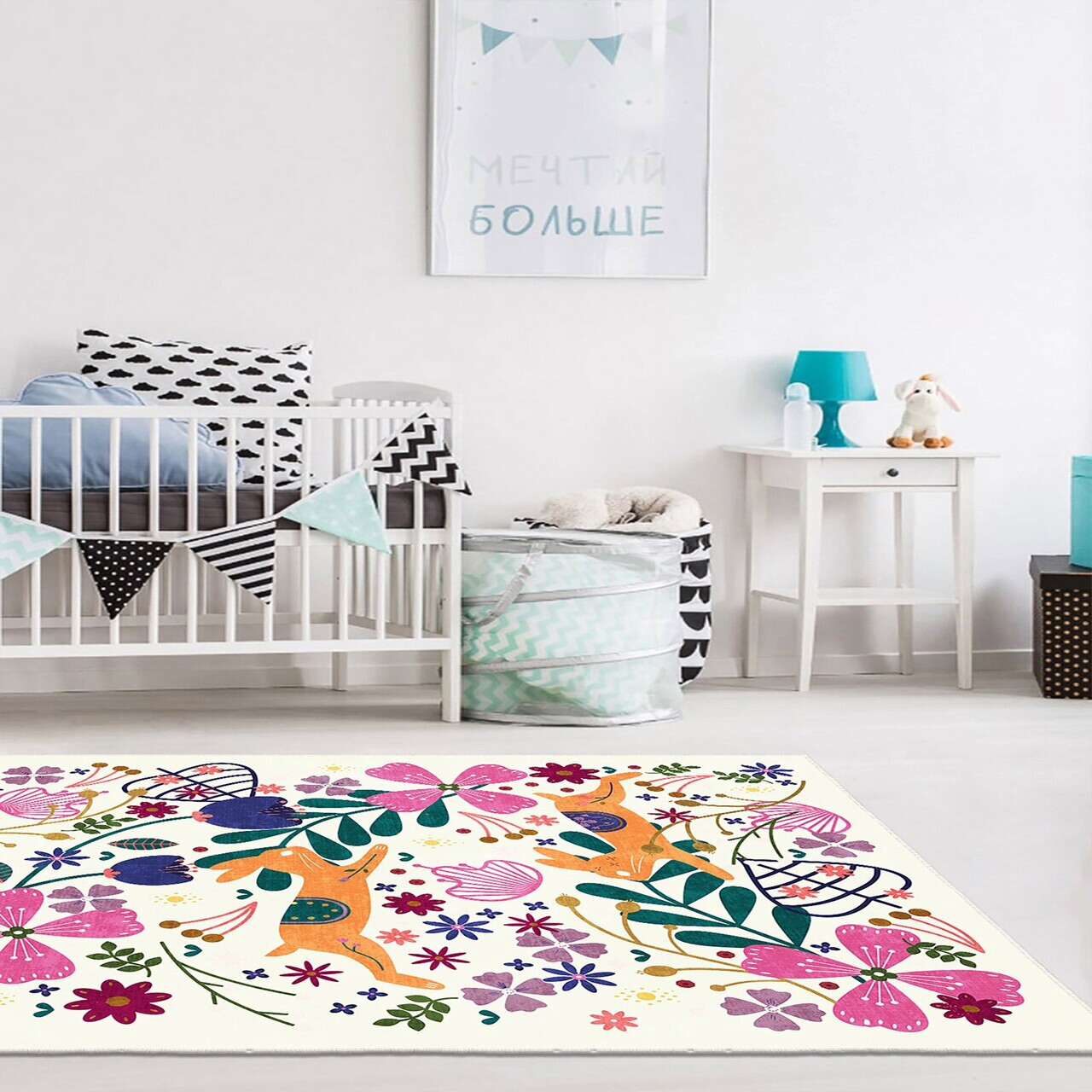 Covor, Wookece1693, 140x220 cm, Poliester, Multicolor — imaginea 3