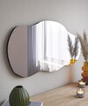 Oglinda decorativa, Siam, Baby, 40x72x2.2 cm, MDF , Negru