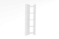 Corp biblioteca, Puqa Design, Virba, 52.4x149x22.6 cm, PAL, Alb
