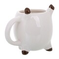 Cana, Pig, Creaciones Meng, 13x9.5x10 cm, ceramica, alb
