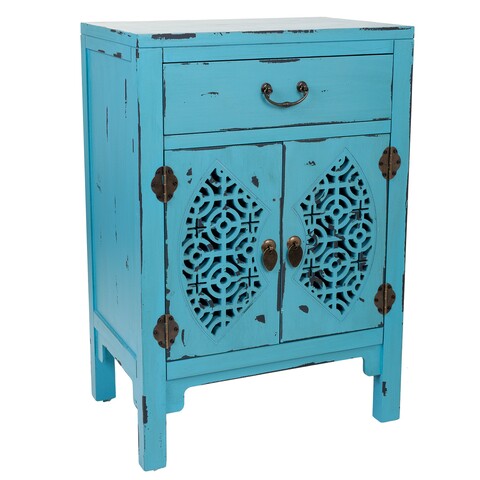 Bufet inferior Blue, Creaciones Meng, 48x32x75 cm, lemn de brad/MDF