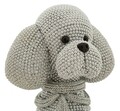 Statueta / figurina decorativa Poodle Dog Sparky, Mauro Ferretti, 14.5x10x19 cm, polirasina, argintiu