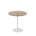 Masa de colt, Neostill, Chill-Out, 50 x 50 x 50 cm, sticla temperata/metal, alb/bronz