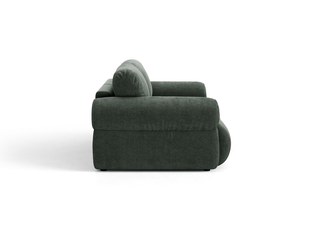 Canapea 3 locuri, Ophelia, Micadoni Home, 217x100x84 cm, tesatura structurata, verde muschi — imaginea 3