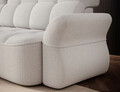 Coltar extensibil stanga 3 locuri ELTAP, Beneth, 301x185x115 cm, lemn/poliester, alb