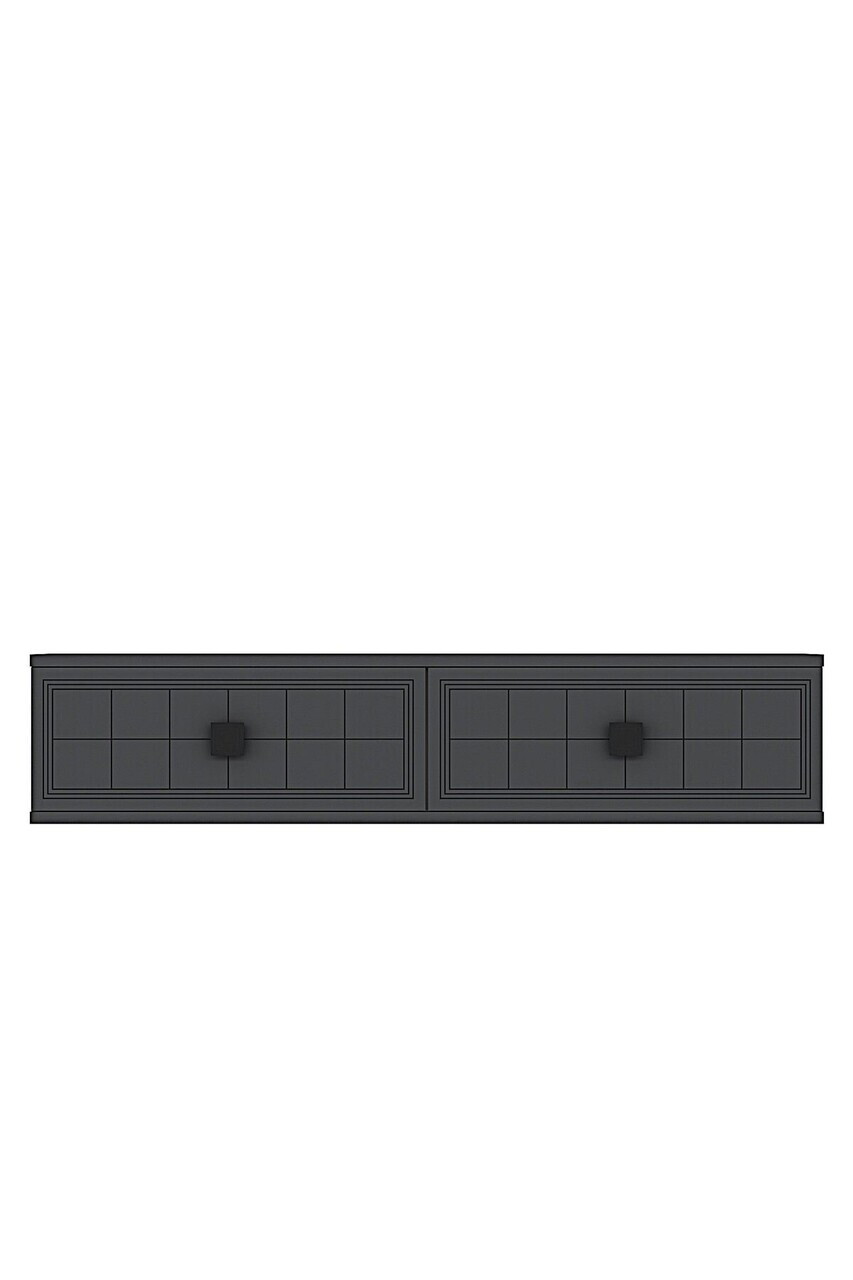 Dulap, Hanah Home, Yuka 120, 120x25.5x29.6 cm, Antracit — imaginea 4