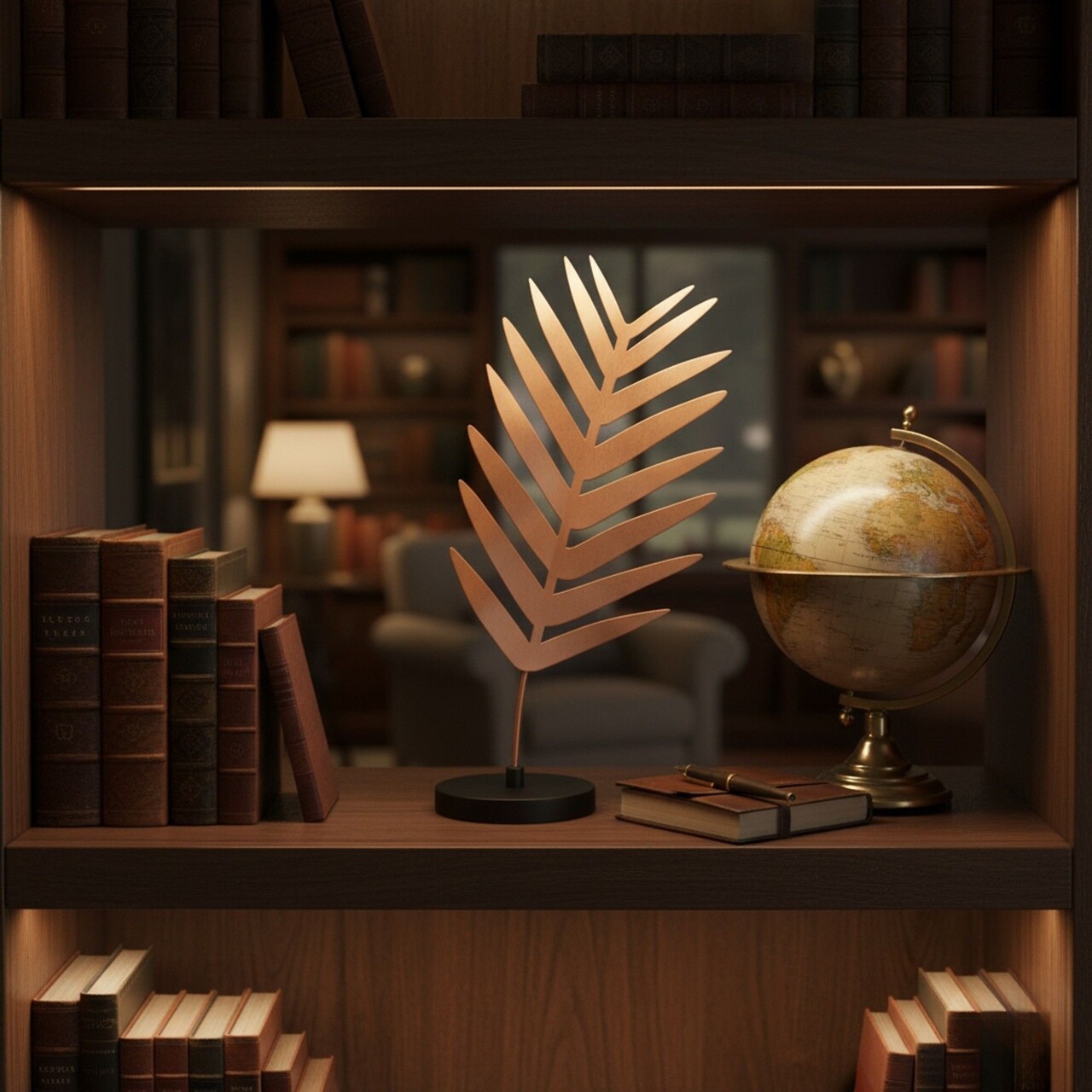 Decoratiune, Dm-004-A, 41x20x13 cm, Cupru/Negru - imagine 2