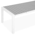 Masa extensibila pentru exterior Encore, 160/210x95x74 cm, aluminiu, alb/gri