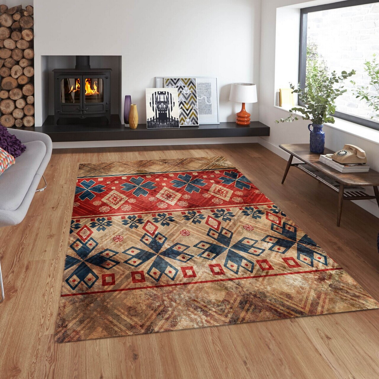 Covor, CG_119, 160x230 cm, Poliester, Multicolor — imaginea 2