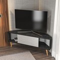 Comoda TV, Zena Home, Mora, Alb/Negru