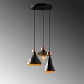 Lustra, Tatum, 584TTM1334, Metal, Negru