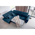 Coltar extensibil stanga 4 locuri ELTAP, LT-40NU, Noble, 255x201x100 cm, lemn/poliester, albastru inchis