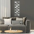 Decoratiune de perete, Fan 3, Metal, Dimensiune: 32 x 90 cm, Multicolor