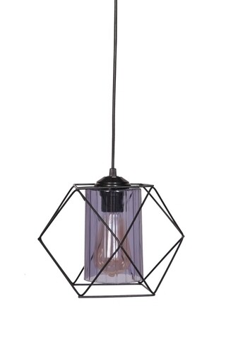 Lustra yok, 44458, squid lighting, 64x30x17 cm, 60w, negru/bleumarin