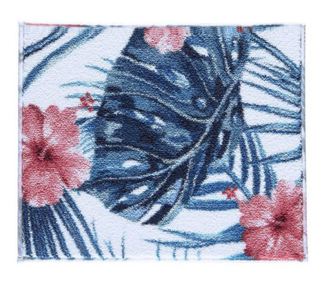 Covoraș de baie, confetti, hibiscus, 50x57 cm, poliamida, coral