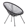 Scaun pentru gradina Acapulco Fiesta, Homla, 70x73x80 cm, metal/plastic, negru
