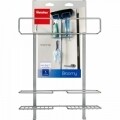 Suport suspendabil pentru obiecte de curatenie Broomy, Metaltex, 30x12x46 cm, metal/invelis de polytherm, argintiu