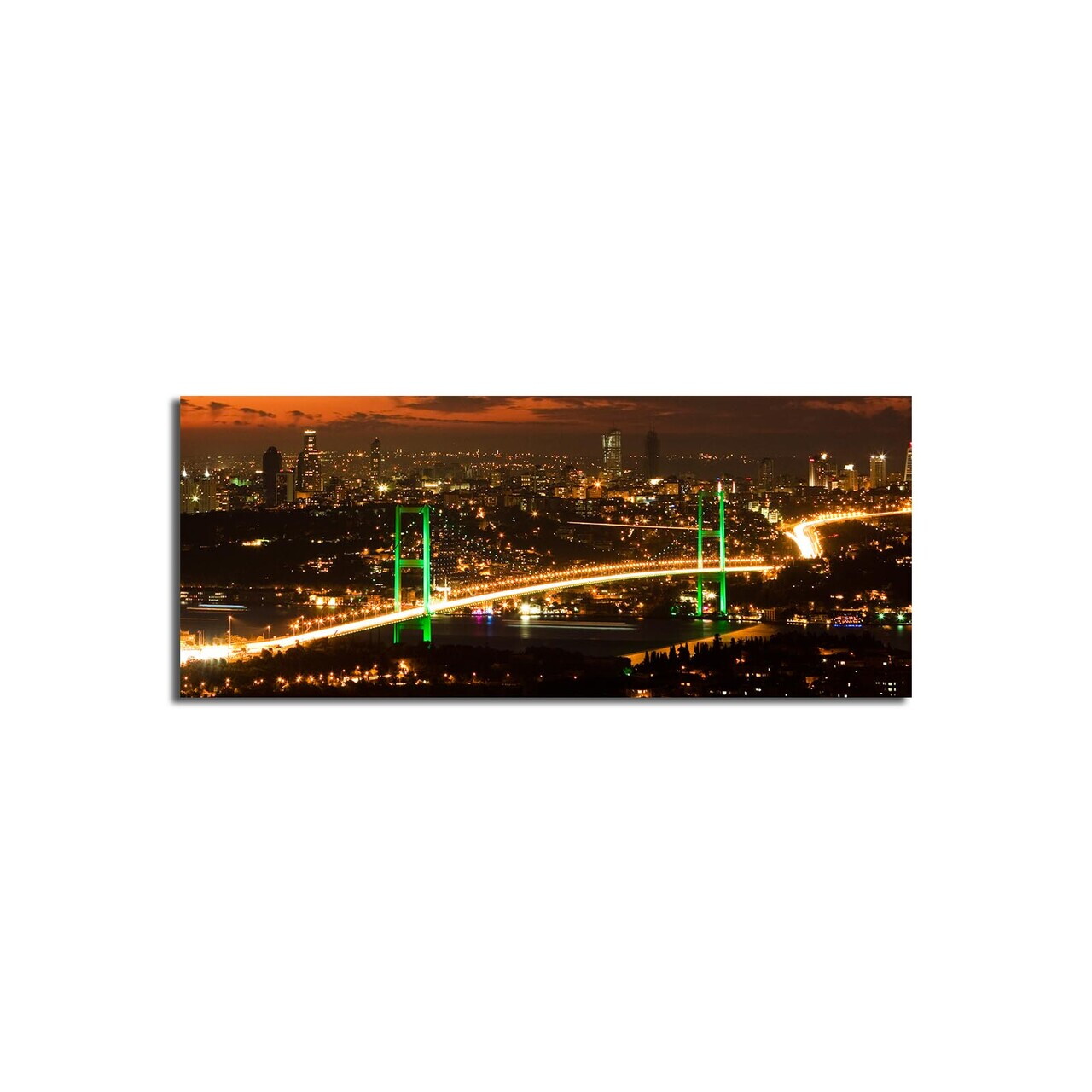 Tablou decorativ, 3070C-48, PÂNZĂ DIN PIELE ÎNTOARSĂ, 30 x 70 cm, Multicolor — imaginea 4