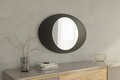 Oglinda decorativa, Siam, Obble, 60x90x2.2 cm, Negru
