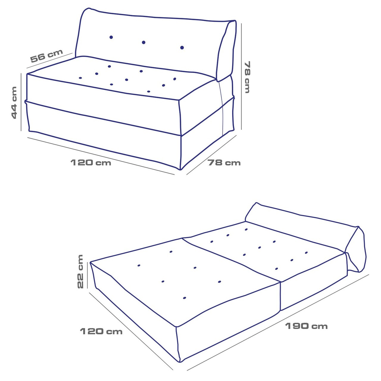 Canapea extensibila 2 locuri, Atelier del Sofa, 363SLD1112, Tesatura Boucle, Galben mustar
