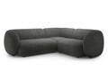 Coltar dreapta 4 locuri, Kate, Micadoni, 252x220x76 cm, tesatura structurata, gri inchis melanj