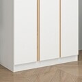 Dulap pentru haine, Hanah Home, Alin, 105x210x52 cm, Alb / Stejar