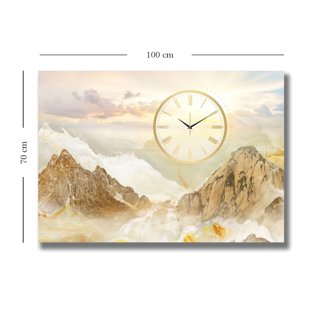Ceas de perete, 70100CS-017, Dimensiune: 70 x 100, Multicolor - view 3