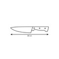 Cutitul bucatarului Home Profi, Tescoma, 17 cm, inox/plastic, negru