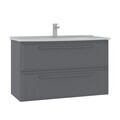 Dulap de baie cu chiuvetă, Hanah Home, Nuvola 100 v2, Gri
