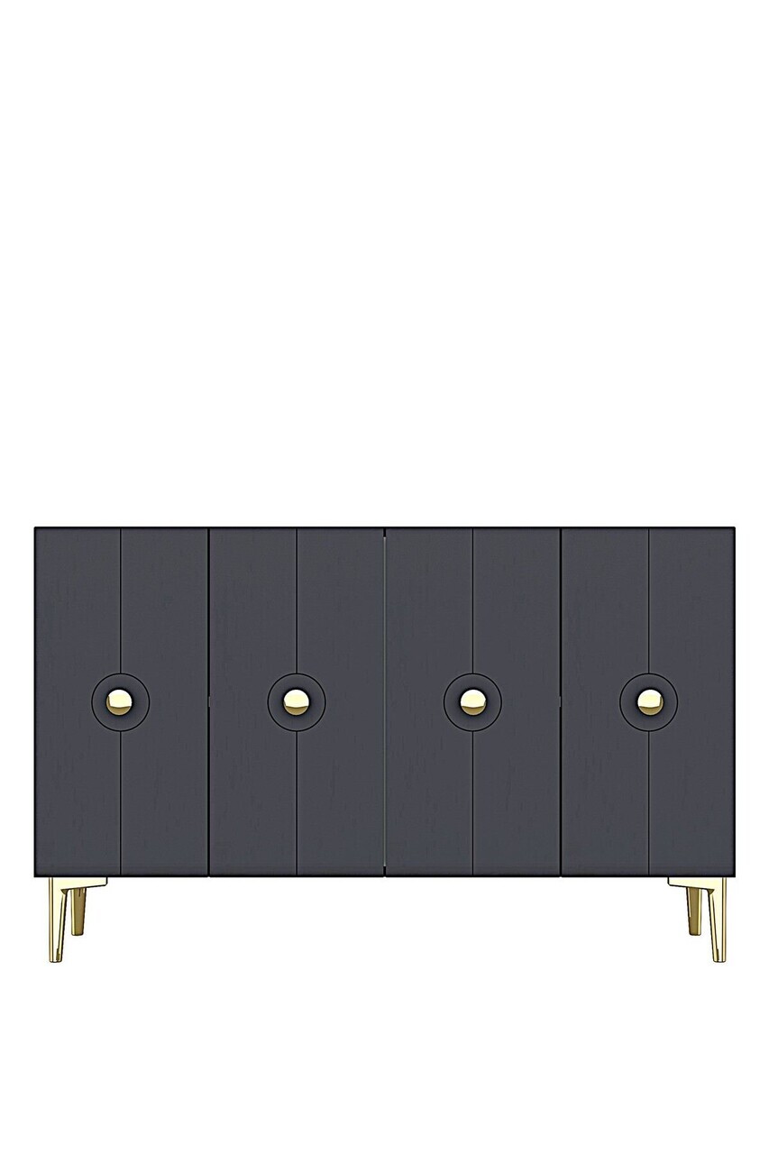 Consola, Hanah Home, Enlem 120, 120x75x32 cm, Antracit — imaginea 5