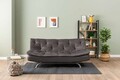 Canapea extensibila cu 3 locuri, Futon, 859FTN2892, Metal , Gri