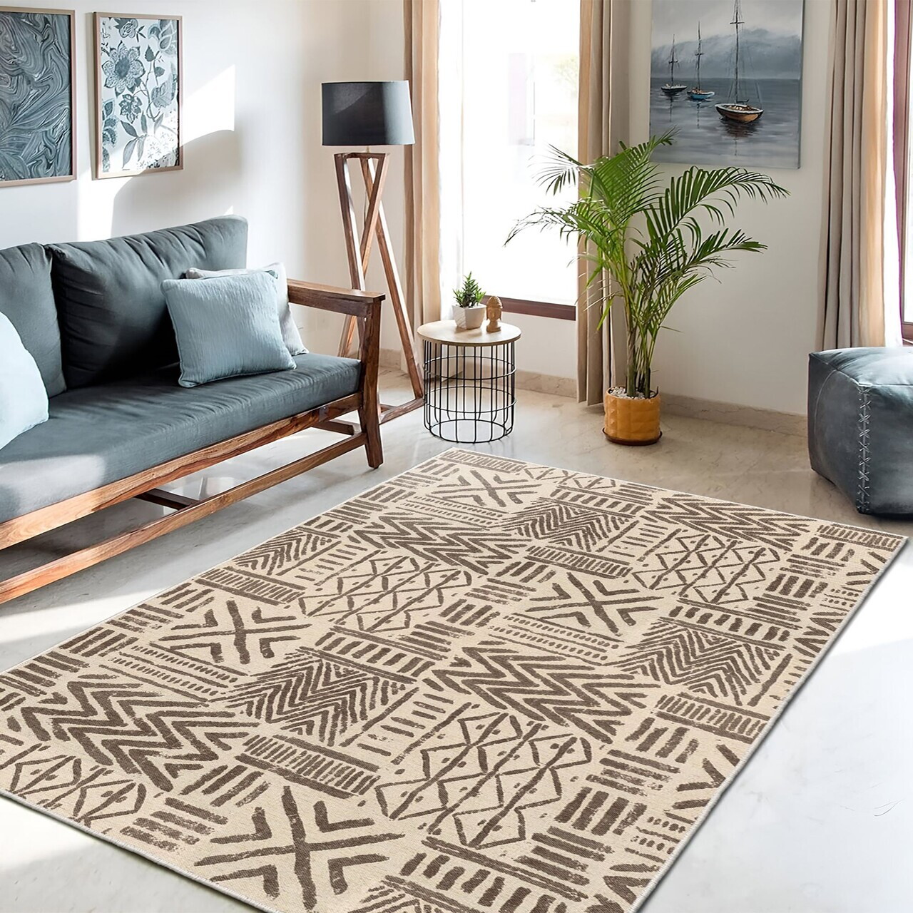 Covor, Infkece09, 160x230 cm, Maro — imaginea 2