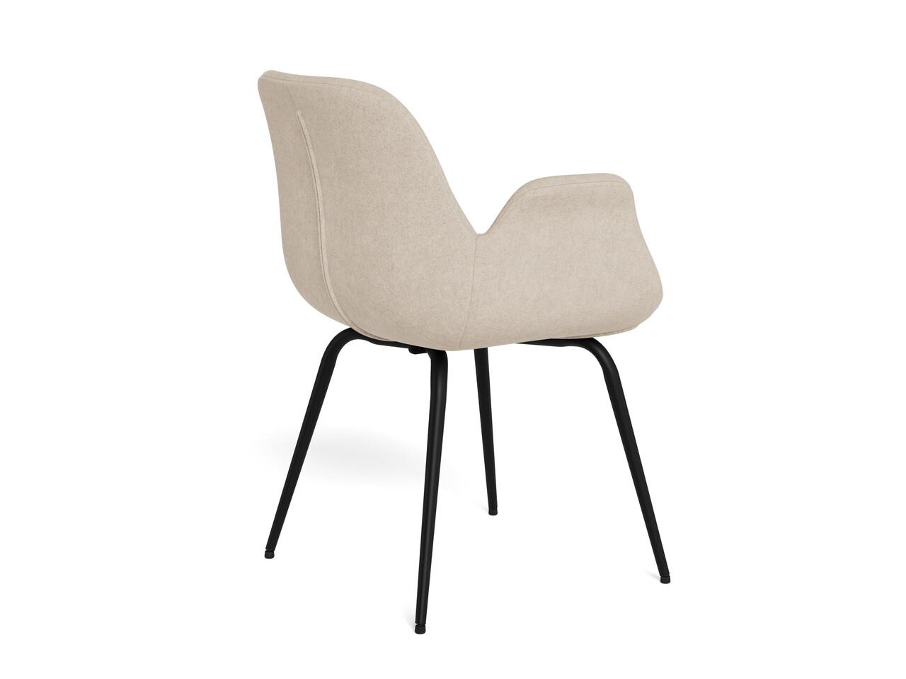 Scaun Beth, Actona, 58x56x82.5 cm, poliester/otel, bej nisip - view 6
