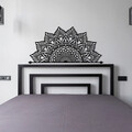 Decoratiune de perete, Afra, Metal, Dimensiune: 160 x 77 cm, Negru