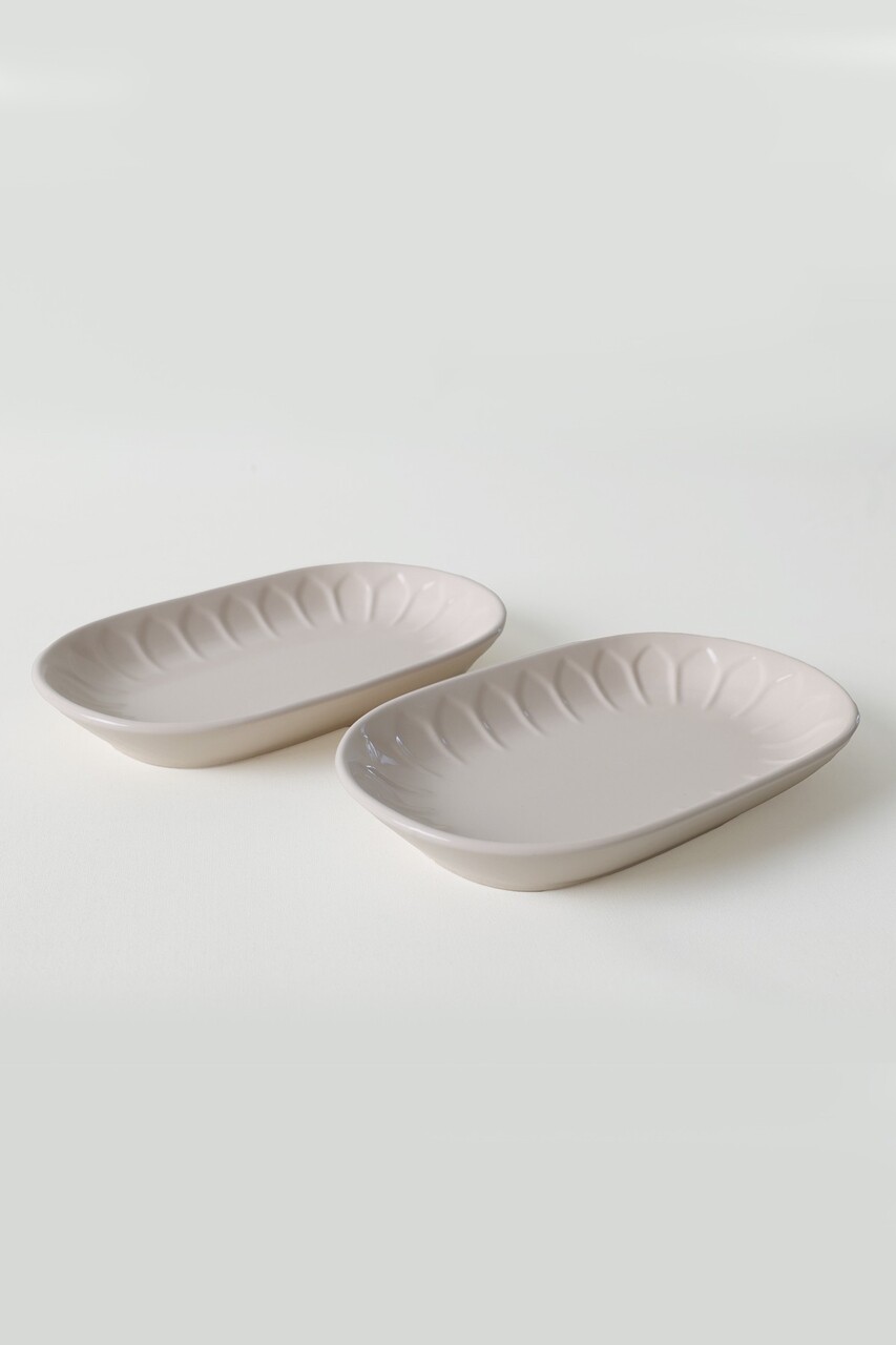 Set platou (2 bucăți), L'essentiel Maison, 275KRM2309, Antibacterian, Crem - view 5