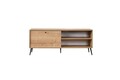Comoda TV, Wolina, Calvin, 55x140x41 cm, Corp: PAL 100% MELAMINAT, Stejar