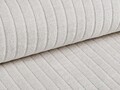 Coltar stanga 2 locuri, Bergamo, Cosmopolitan Design, 244x152x70 cm, catifea chenille raiata, ivoriu