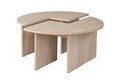 Masuta de cafea, Nordure, Moira, 90x41 cm, PAL, Travertin
