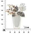 Decoratiune de perete Vase, Mauro Ferretti, 45.5x53 cm, fier, multicolor